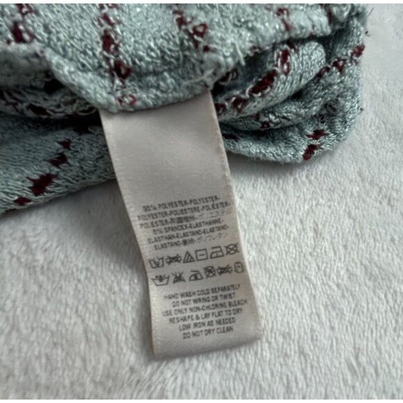 Free People Womens Angel Island Stripe Hacci Sweater Small Blue Purple Open Back - Picture 4 of 7